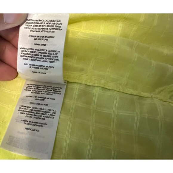 Columbia PFG Long Sleeve Button Front Shirt  1X  NWOT  Yellow  Outdoor Adventure - Picture 7 of 8